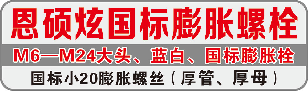 恩硕炫国标膨胀螺栓